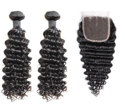 Glam Affordable Deepwave Bundles n Closure 4×4