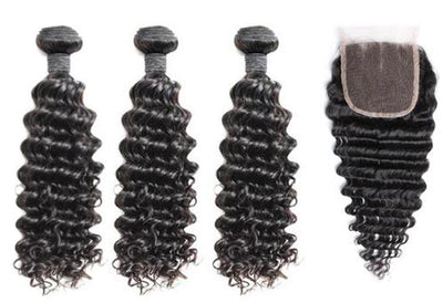 Glam Affordable Deepwave Bundles n Closure 4×4
