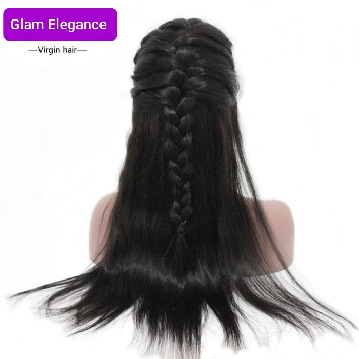 Glam Elegance Premium AAA Straight lace front wig 200% density