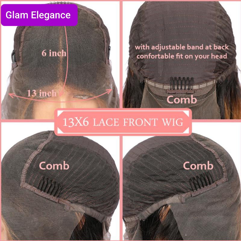Glame Premium AAA Lace Frontal Side Part Bob Wig