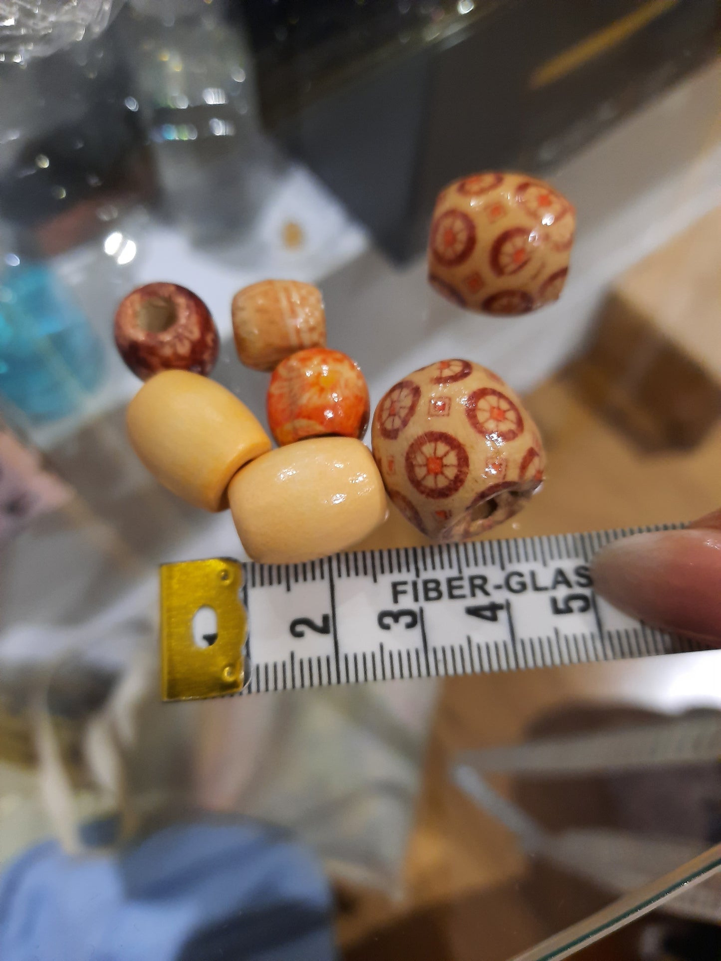 Wooden beads for braids