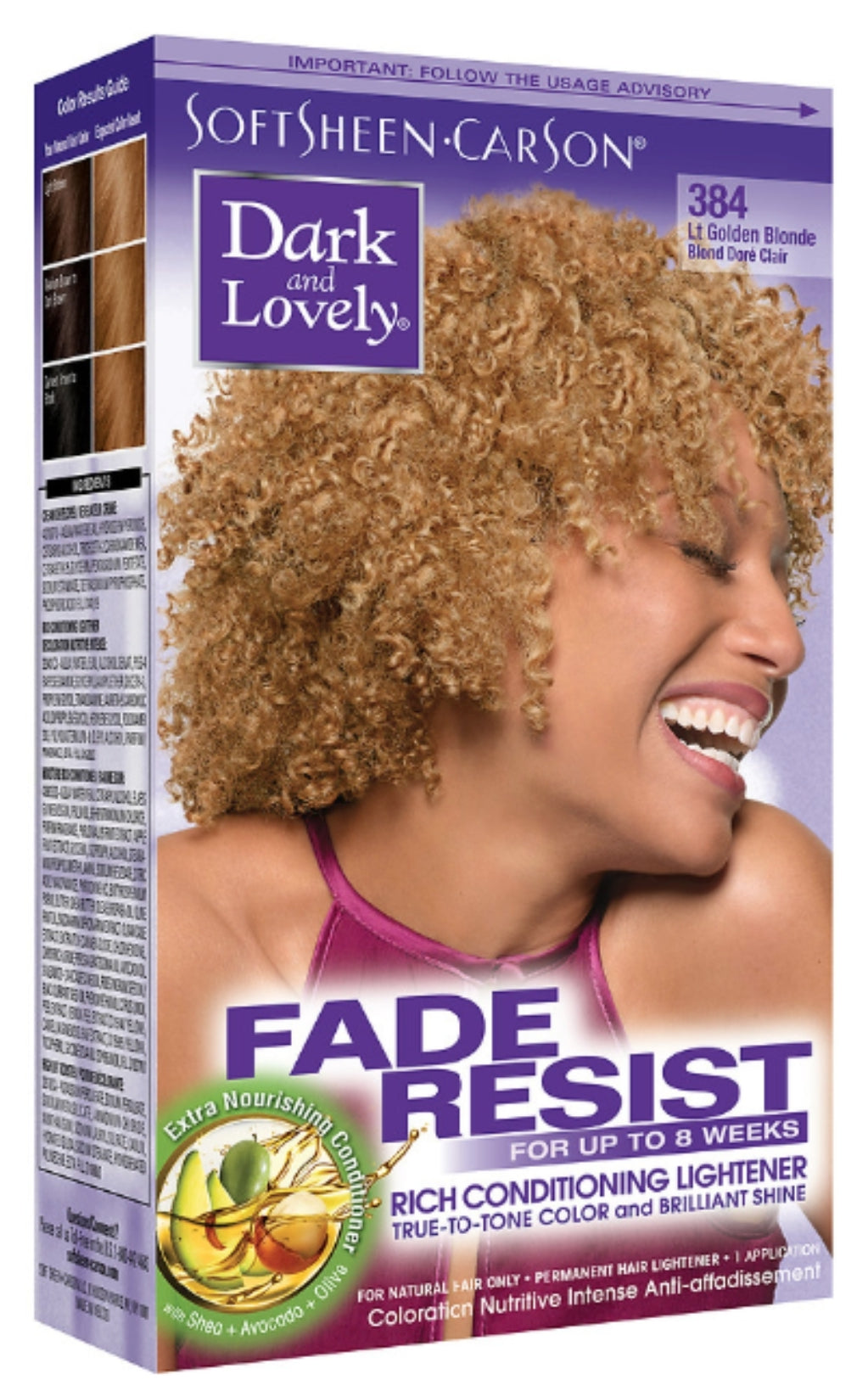 Dark and Lovely Fade Resist Hair Color Light Golden Blonde