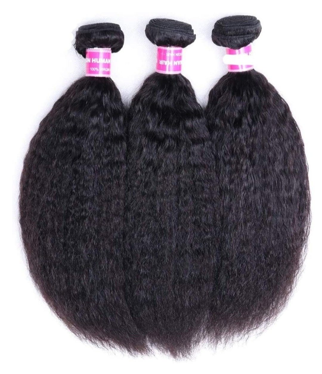 GlamE A Kinky Straight Bundles Virgin Human Hair