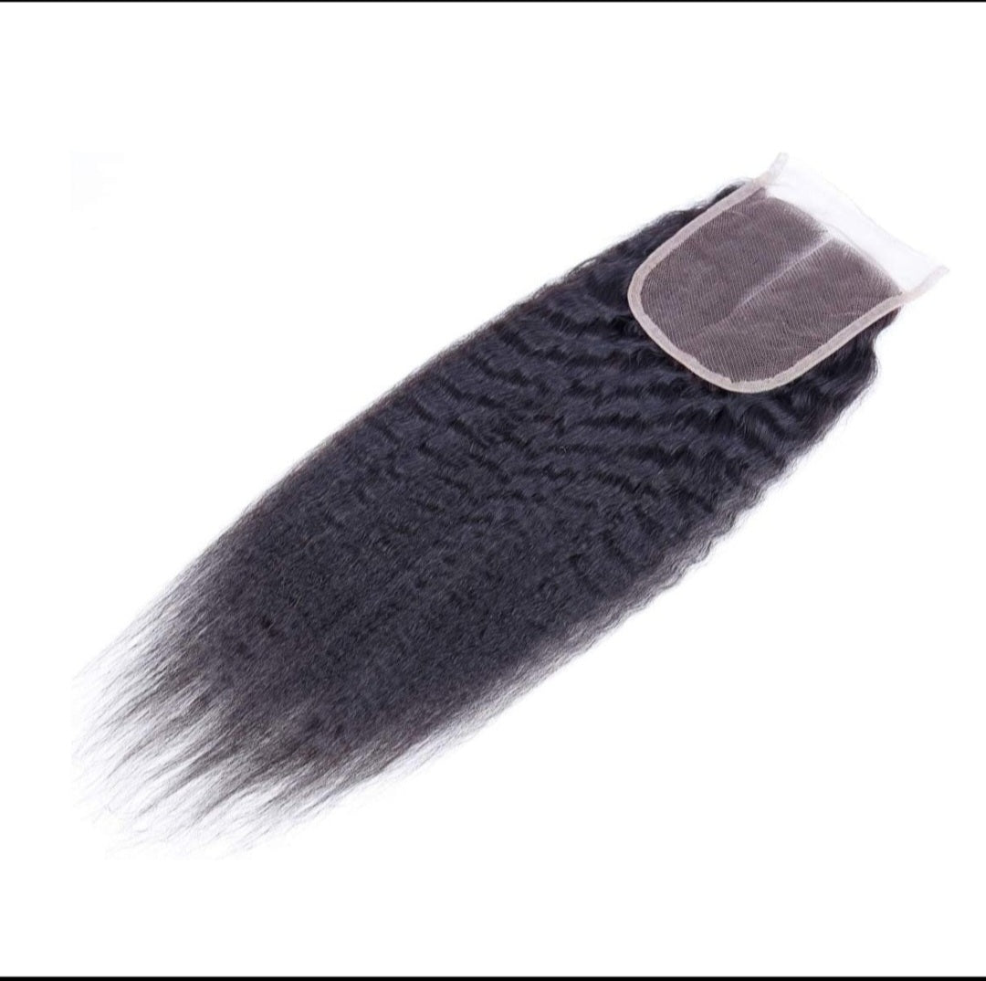 GlamE Premium AAA Kinky straight closure