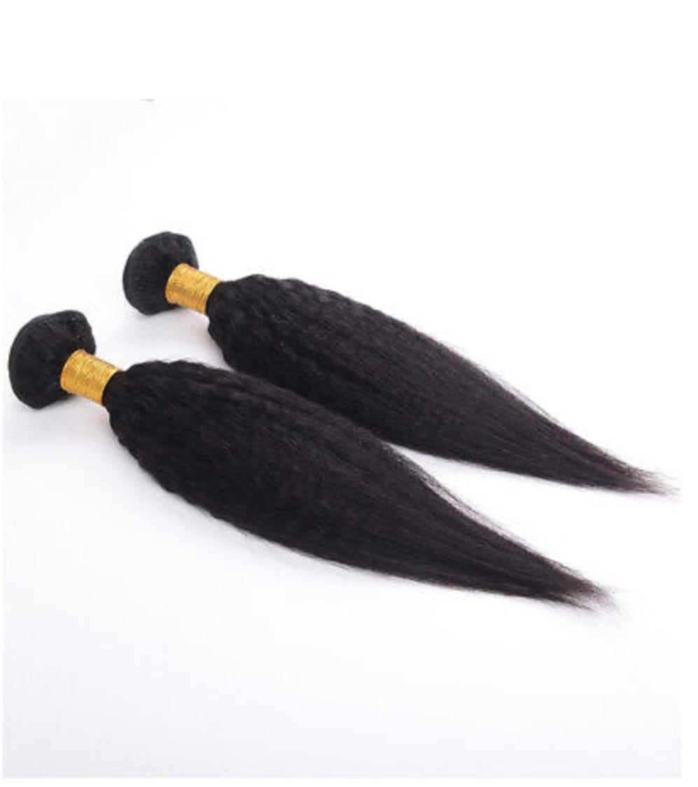 GlamE A Kinky Straight Bundles Virgin Human Hair