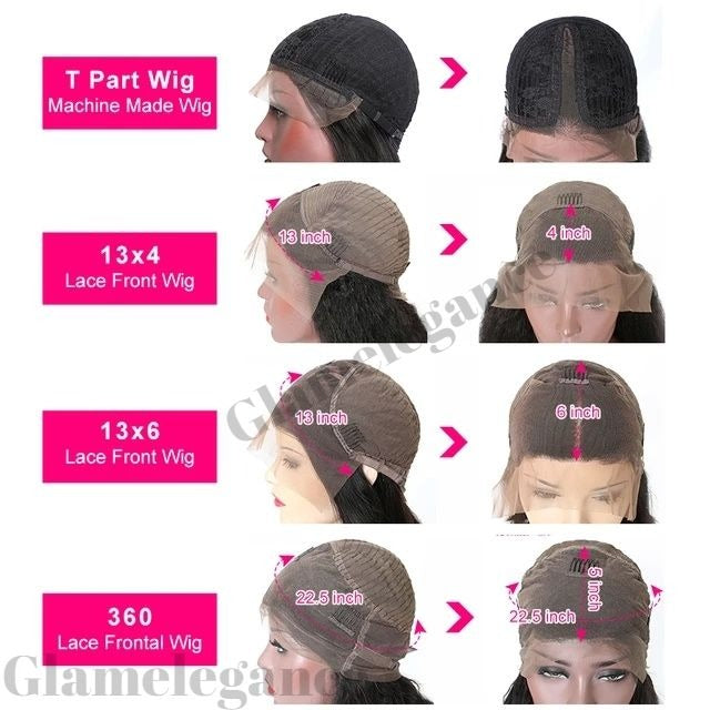 Glam Elegance Premium A grade Kinky Straight Lace Front Wig 14"