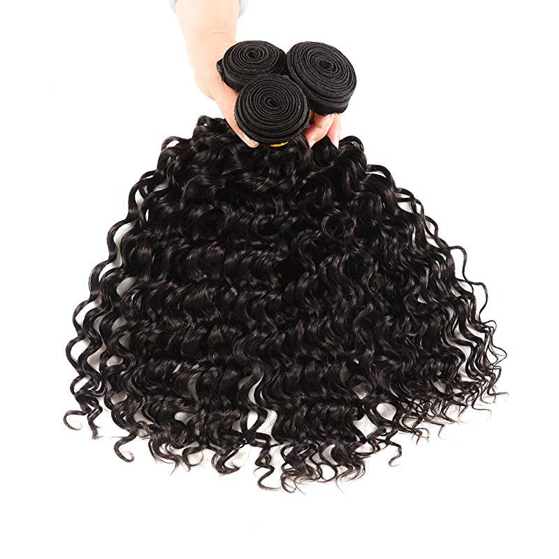 Glam Elegance Deep Wave AA 3Bundles Remy Human Hair Extension