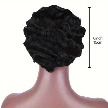 Pixie Short Wavy Wig