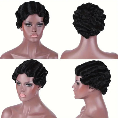 Pixie Short Wavy Wig