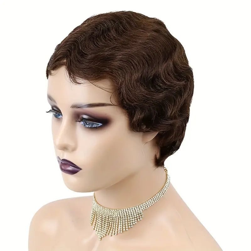 Pixie Short Wavy Wig