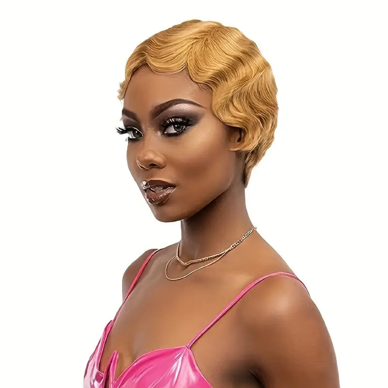 Pixie Short Wavy Wig