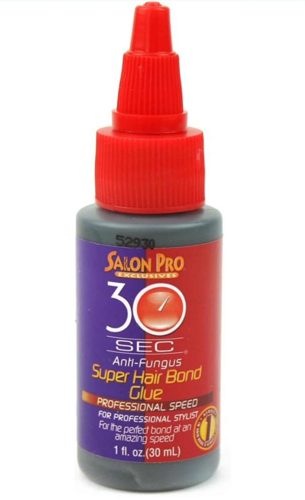 Salon Pro 30 Second Super hair black bond glue 1fl. oz