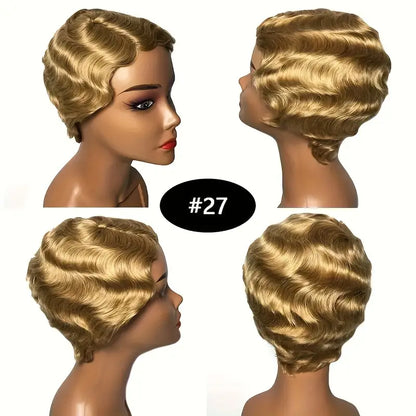 Pixie Short Wavy Wig