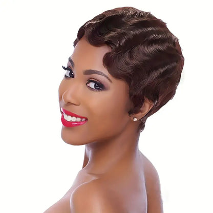 Pixie Short Wavy Wig