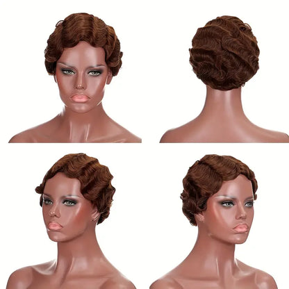 Pixie Short Wavy Wig