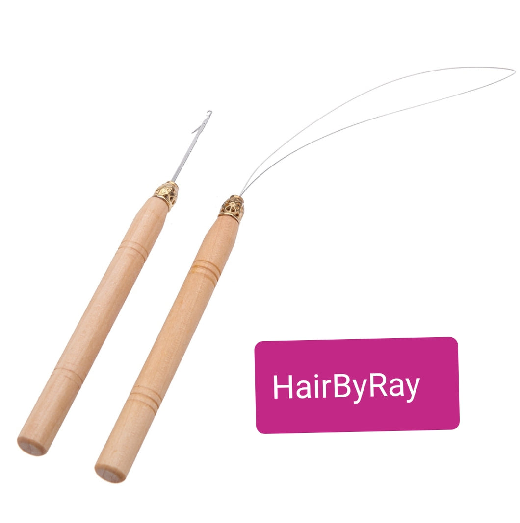 Hair Extensions Pulling needle and hook set