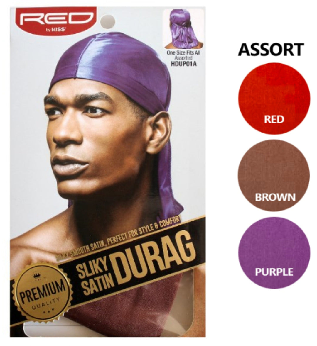 Red by Kiss Premium Quality Silky Satin Durag