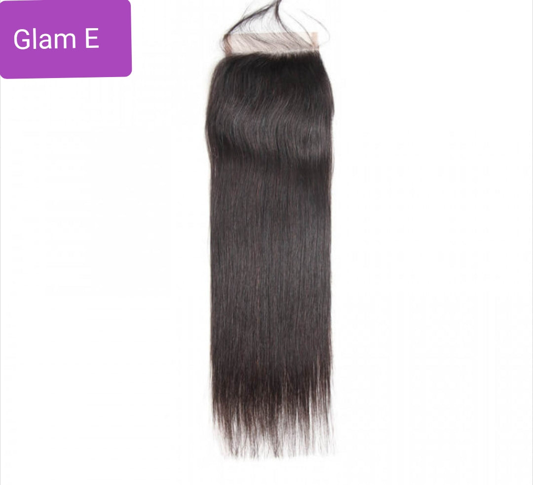 Brazilian Hair Closures Straight Hair Human Hair 4*4 Lace Closure