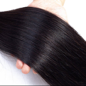 Brazilian Hair 2 Bundles Natural colour Straight Human Hair Weave