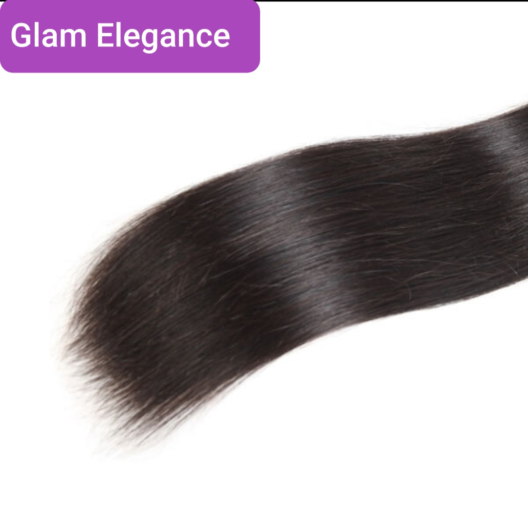 Brazilian Hair 2 Bundles Natural colour Straight Human Hair Weave