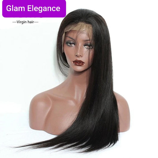 Glam Elegance Premium AAA Straight lace front wig 200% density