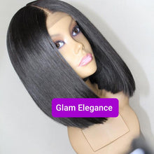 GlamE Premium AAA Straight Bob Lace Closure Wig