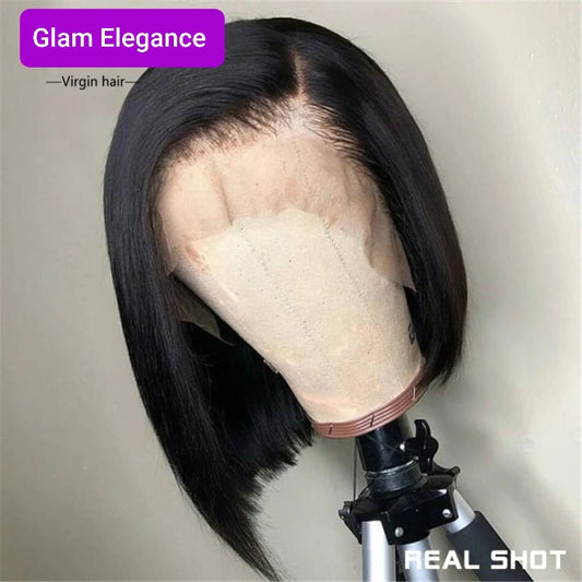 GlamE Premium AAAShort Lace Front Wig