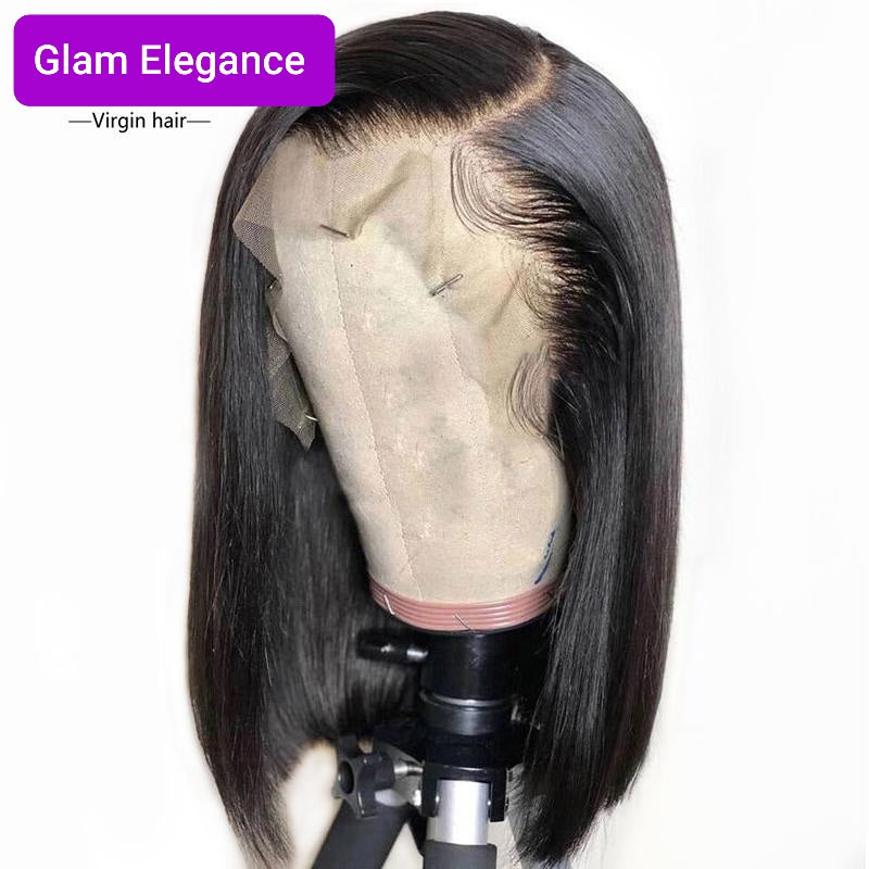 GlamE Premium AAA Lace Frontal Side Part Bob Wig