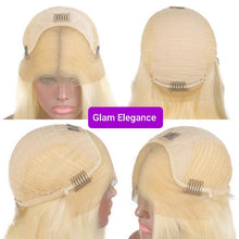 Glam Elegance Premium AAA Colour 613 Blunt Cut Lace Front Bob Wig