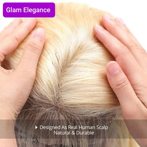 Glam Elegance Premium AAA Colour 613 Blunt Cut Lace Front Bob Wig