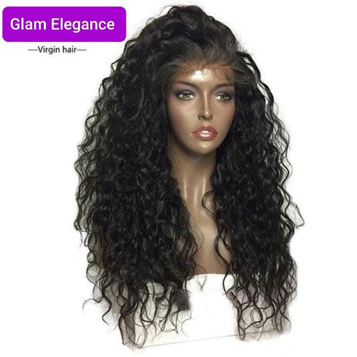 Glam Elegance Premium AAA Water Wave Lace Front Wig