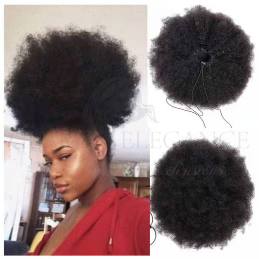 Virgin Afro Puff Kinky Curly