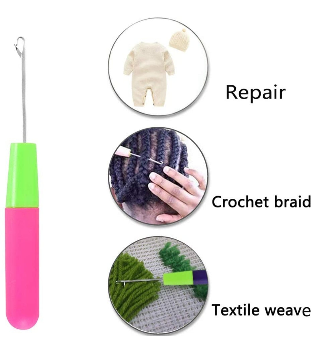 Crochet latch hook