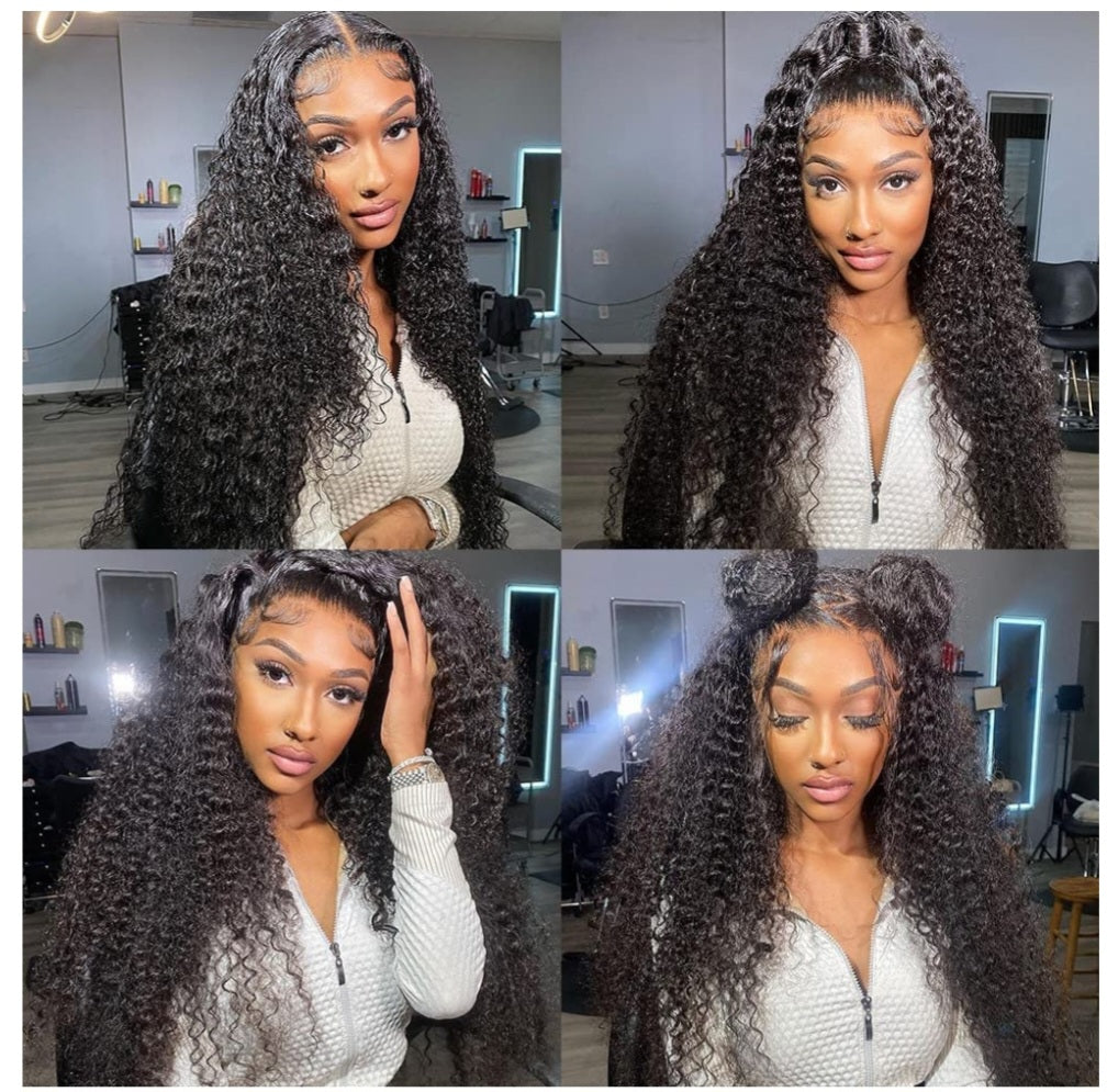 GlamE 13×4 Deepcurl Lacefront Wig A-grade