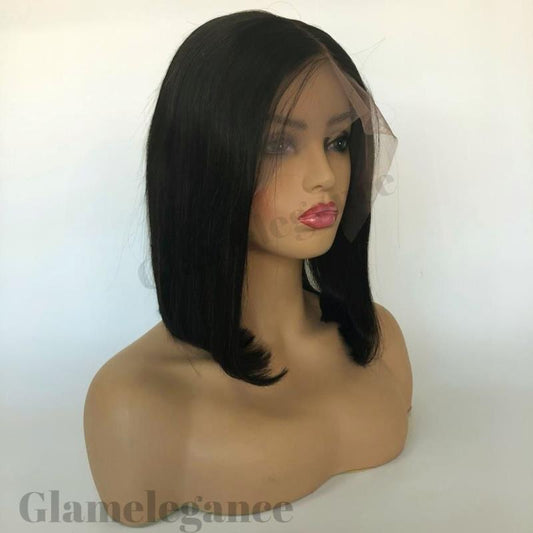 GlamE Premium A Lace Frontal Part Bob Wig 12"